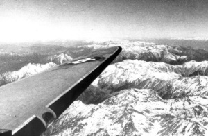 The Hump under the wing of a transport plane