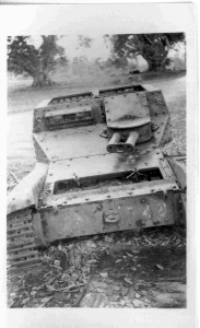 Destroyed Japanese tank.