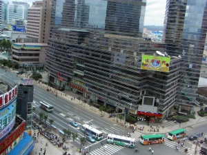 Downtown Kunming as seen from hotel window