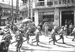 Japanese marines - Battle of Shanghai - 1937