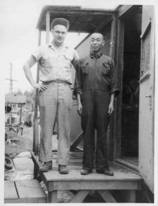 Charlie McCullen & unknown Chinese co-worker