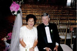 Marty & Shirley Oxenburg at Granddaughter's wedding - 1999