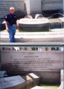 Marty Oxenburg at the WWII Memorial, Washington, DC - 2007