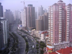 View of Shanghai from hotel