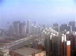 View of Shanghai from hotel