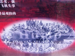 Group photo of Chinese and American pilots who flew the Hump