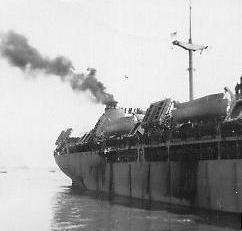 USS Phoenix heading home down the Wangpoo River, Mar 21, 1946